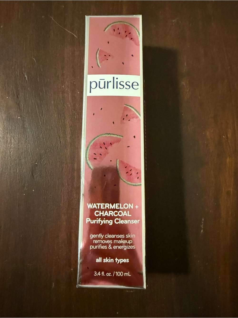 purlisse Pink Watermelon and Charcoal Cleanser